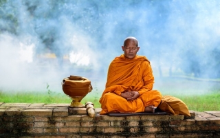Asian monk.
