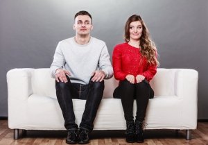 couple being anxious about date