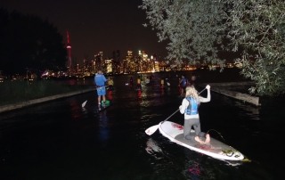 night-Toronto-paddleboarding